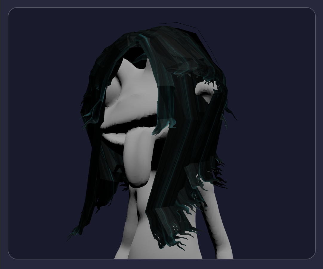 The Cinevva frog wearing fitted Shaggy Green Hair