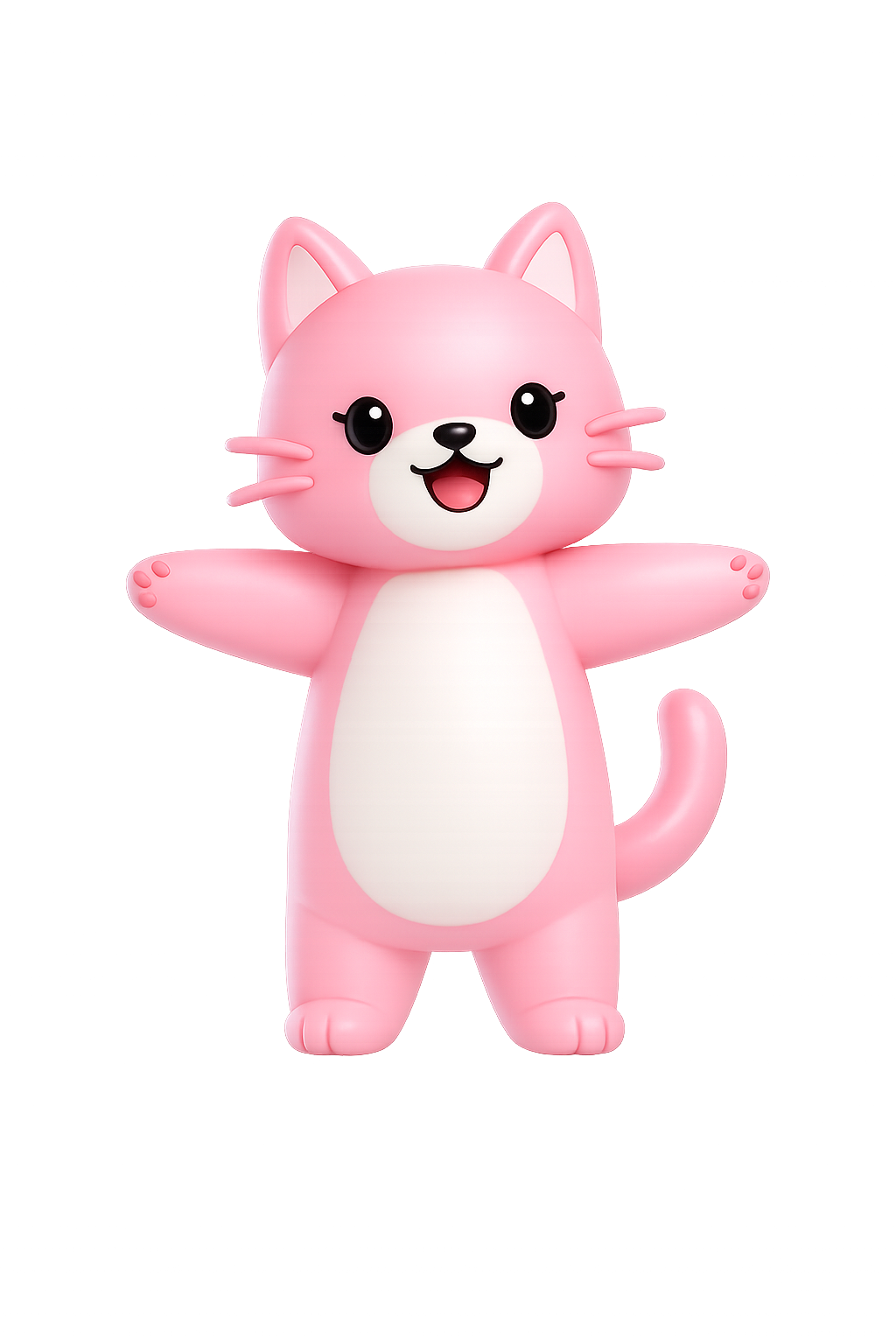 T-pose reference for 3D generation and rigging